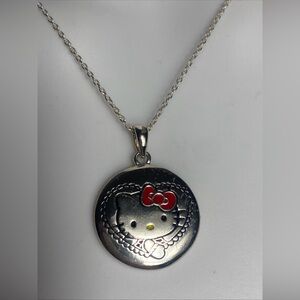 Hello Kitty pendant necklace JCM Thailand & Sanrio, brass and sterling